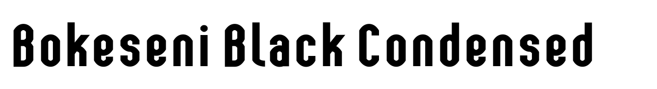 Bokeseni Black Condensed